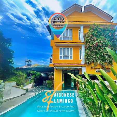 Flamingo Villa Homestay - Big Rooms With Balcony - Close To Hoi An Old Town 200M & Temple Bridge - Large Outside Pool For Sun Bathing Exterior foto