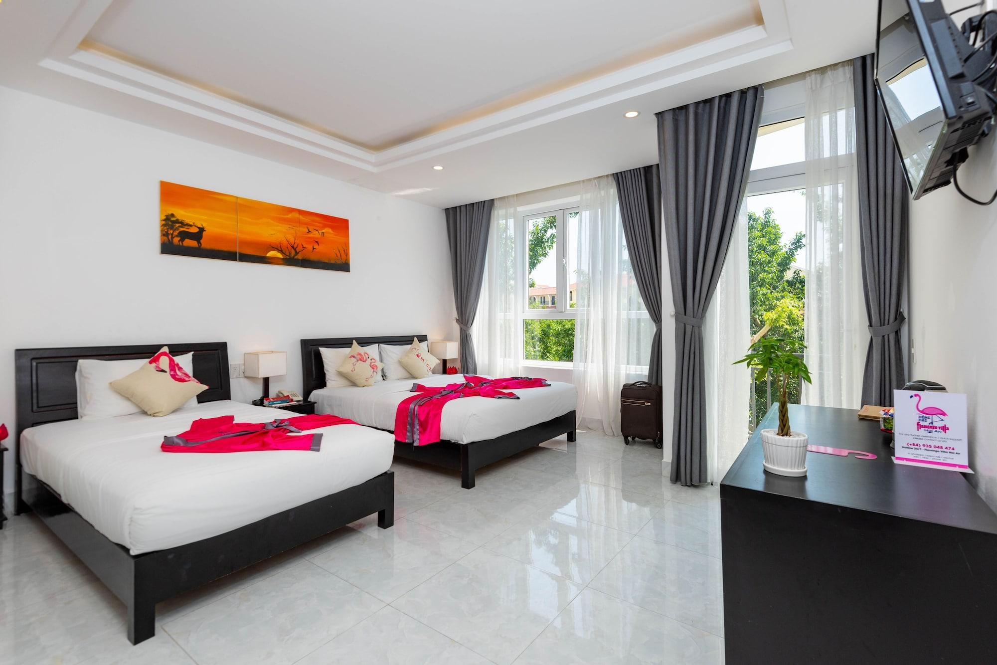 Flamingo Villa Homestay - Big Rooms With Balcony - Close To Hoi An Old Town 200M & Temple Bridge - Large Outside Pool For Sun Bathing Exterior foto