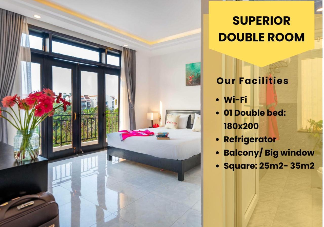 Flamingo Villa Homestay - Big Rooms With Balcony - Close To Hoi An Old Town 200M & Temple Bridge - Large Outside Pool For Sun Bathing Exterior foto