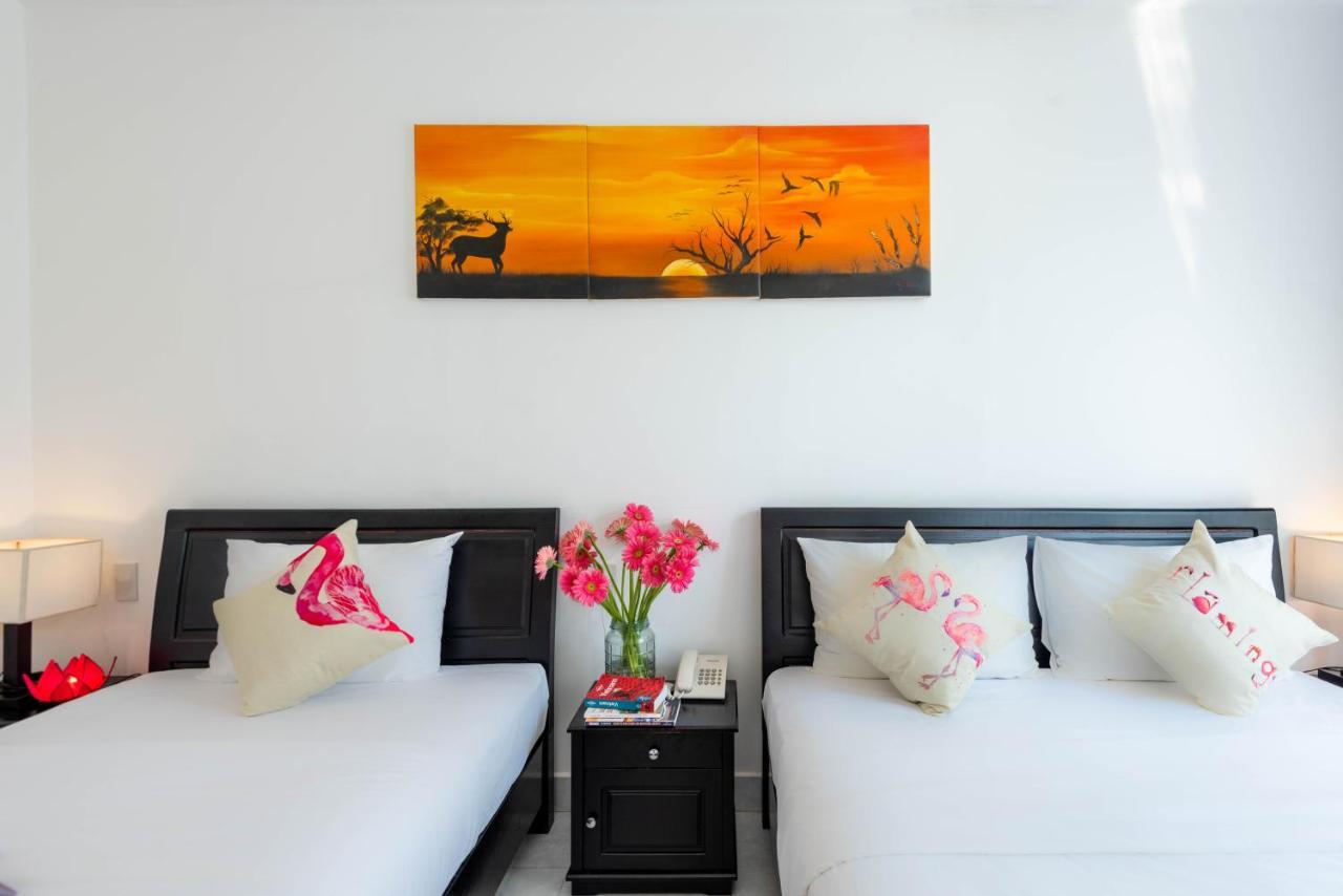Flamingo Villa Homestay - Big Rooms With Balcony - Close To Hoi An Old Town 200M & Temple Bridge - Large Outside Pool For Sun Bathing Exterior foto