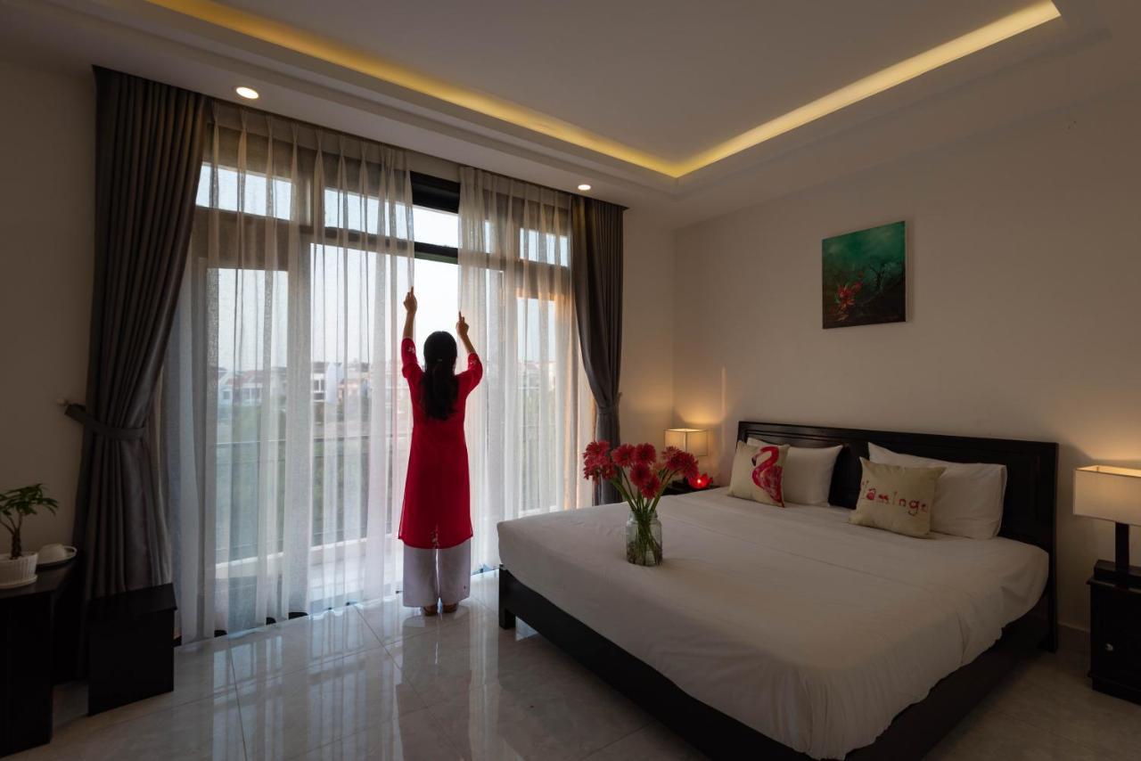 Flamingo Villa Homestay - Big Rooms With Balcony - Close To Hoi An Old Town 200M & Temple Bridge - Large Outside Pool For Sun Bathing Exterior foto