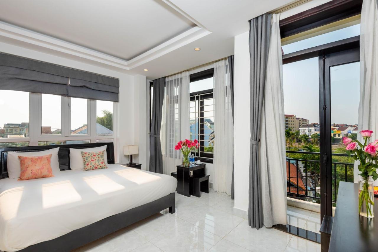 Flamingo Villa Homestay - Big Rooms With Balcony - Close To Hoi An Old Town 200M & Temple Bridge - Large Outside Pool For Sun Bathing Exterior foto